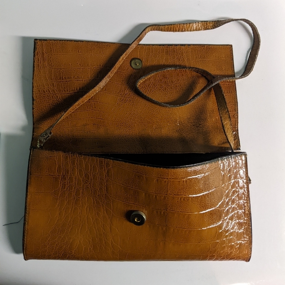 Elegant Vintage Brown Crocodile Pattern Women's Bag - Picture 5 of 7